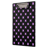 Porte-bloc Crochets Lilac sur noir (Gauche)
