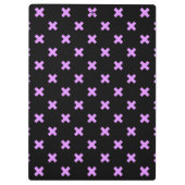 Porte-bloc Crochets Lilac sur noir (Dos)