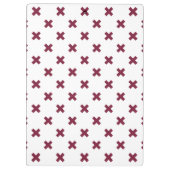 Porte-bloc Crochets Mulberry sur blanc (Dos)