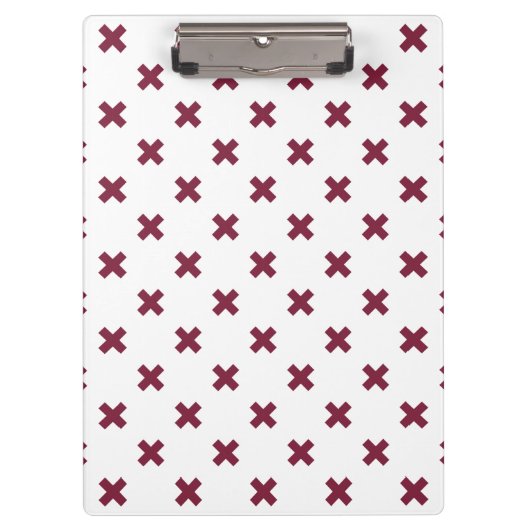 Porte-bloc Crochets Mulberry sur blanc (Devant)