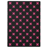 Porte-bloc Crochis Fuchsia sur noir (Dos)