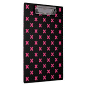 Porte-bloc Crochis Fuchsia sur noir (Swatch)