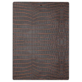 Porte-bloc Crocodile du Nil de châtaignes Texture Imprimer (Dos)