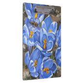 Porte-bloc Crocus bleus et une abeille (Swatch)
