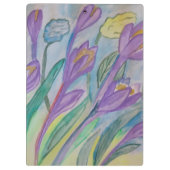 Porte-bloc Crocus de printemps Abstrait (Dos)