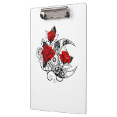 Porte-bloc Croissant mécanique avec roses rouges (Gauche)