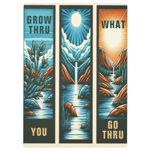 Porte-bloc Croître par ce que vous allez Trru (Dos)