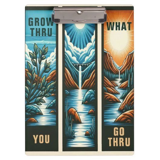 Porte-bloc Croître par ce que vous allez Trru (Devant)