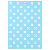 Porte-bloc Croix blanche sur le bleu bébé (Dos)