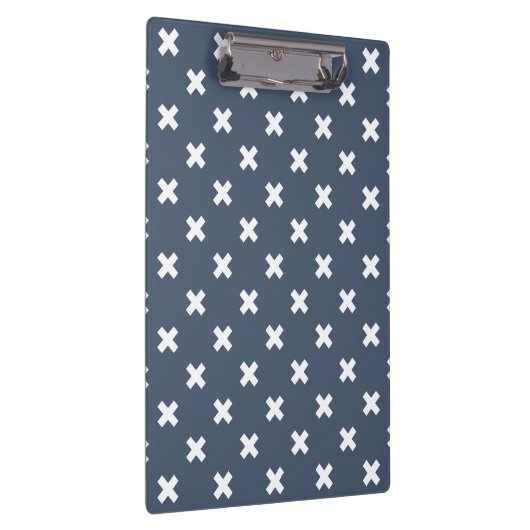 Porte-bloc Croix blanches sur bleu-gris (Swatch)