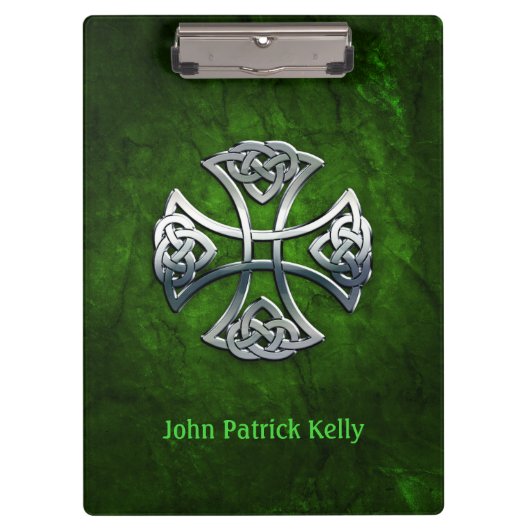 Porte-bloc Croix celtique personnalisée (Devant)