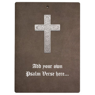 Porte-bloc Croix métallique personnalisable