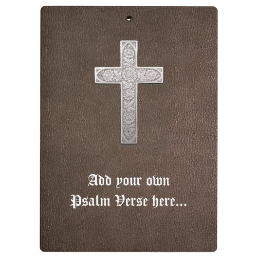 Porte-bloc Croix métallique personnalisable (Dos)