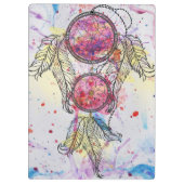 Porte-bloc Croquis en aquarelle Dreamcatcher "Chase your Drea (Dos)
