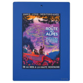 Porte-bloc Cru PosterEurope de DES Alpes d'itinéraire de La (Dos)