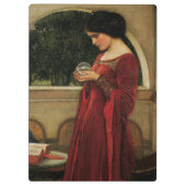 Porte-bloc Crystal Ball Woman Waterhouse Peinture (Dos)