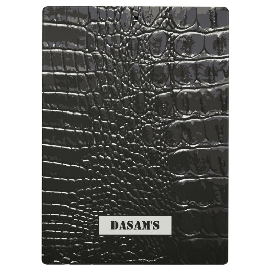 PORTE-BLOC CUIR CROCODILE (Dos)