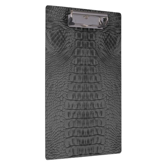 Porte-bloc Cuir de crocodile noir (Swatch)