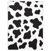 Porte-bloc Cuir de vache noir et blanc Moderne rustique de fe (Dos)