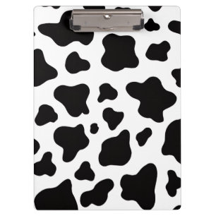 Porte-bloc Cuir de vache noir et blanc Moderne rustique de fe