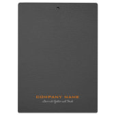 Porte-bloc Cuir gris foncé Customisé (Dos)
