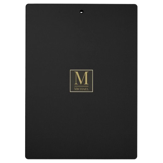 Porte-bloc Cuir noir (Dos)