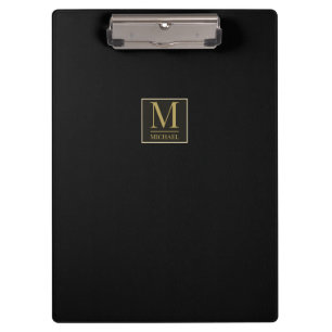 Porte-bloc Cuir noir