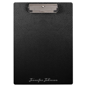 Porte-bloc Cuir noir