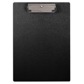 Porte-bloc Cuir noir (Devant)