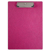 Porte-bloc Cuir rose (Devant)