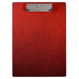 Porte-bloc Cuir rouge