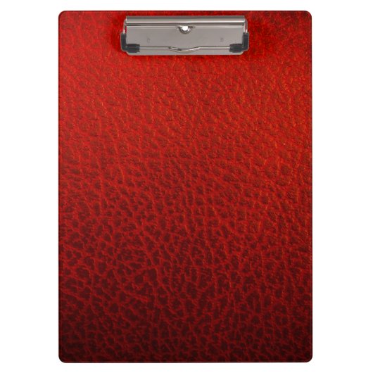 Porte-bloc Cuir rouge (Devant)