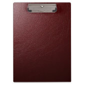 Porte-bloc Cuir rouge foncé texturé (Devant)