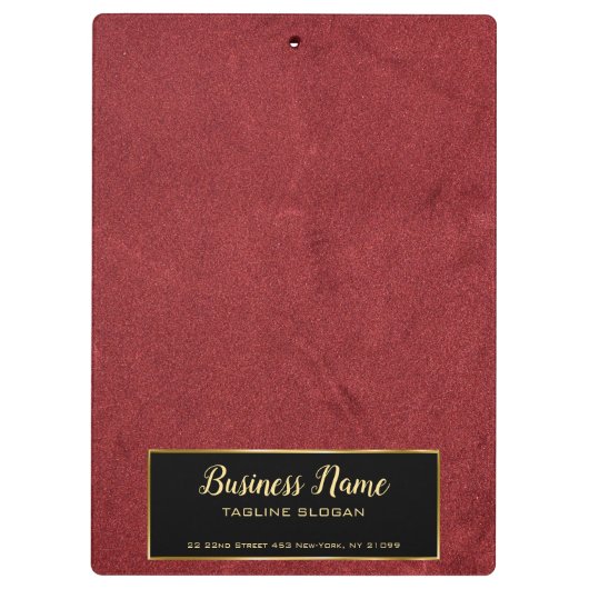 Porte-bloc Cuir rouge simple (Dos)