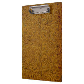 Porte-bloc Cuir usiné par cowboy bronzage (Faux) (Gauche)