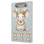 Porte-bloc Cuisine Florale Souris Couronne Fleur (Gauche)