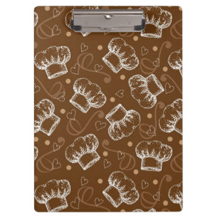 Porte-bloc Cuisson du motif avec le casquette de chef