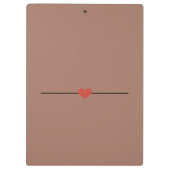 Porte-bloc Cuit au four avec nom brun amour (Dos)