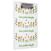 Porte-bloc Cultiver des pensées positives fleurs (Swatch)