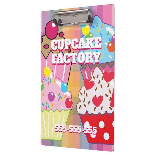 Porte-bloc CUPCAKE FACTORY Menu (Gauche)