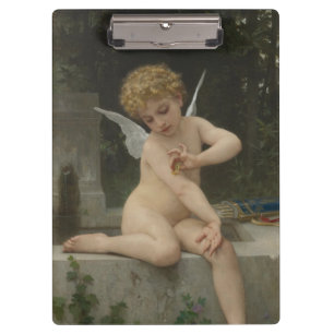 Porte-bloc Cupidé avec papillon (par Bouguereau)