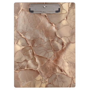 Porte-bloc Cupper Rose Cacked, Textures Métalliques