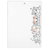 Porte-bloc Curious Paws - Cute Cats Friends Peeking (Dos)