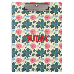 Porte-bloc Cusom motif floral aquarelle cadeau