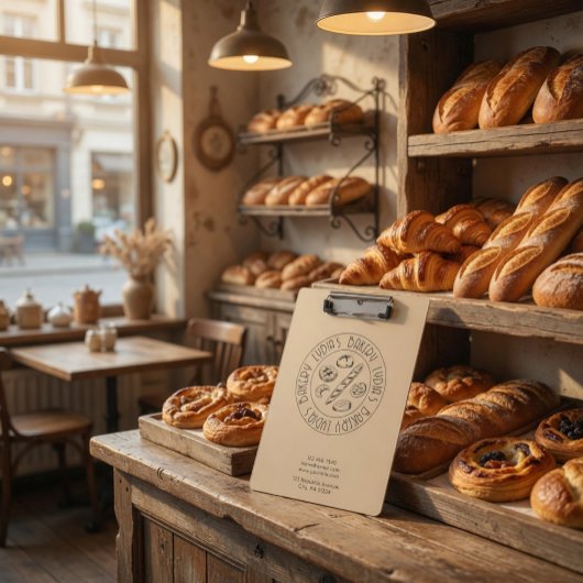 Porte-bloc Custom Bakery Logo Clipboard