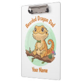 Porte-bloc Custom Bearded Dragon Dad Clipboard (Gauche)
