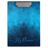 Porte-bloc Custom Blue Mosaic Geometric Pattern (Devant)