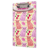 Porte-bloc Custom Cute Cat Cherry Floral Pattern (Gauche)