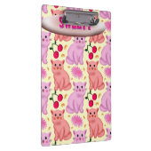 Porte-bloc Custom Cute Cat Cherry Floral Pattern (Swatch)