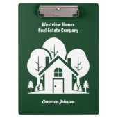 Porte-bloc Custom Green Forest House Real Estate Company (Devant)